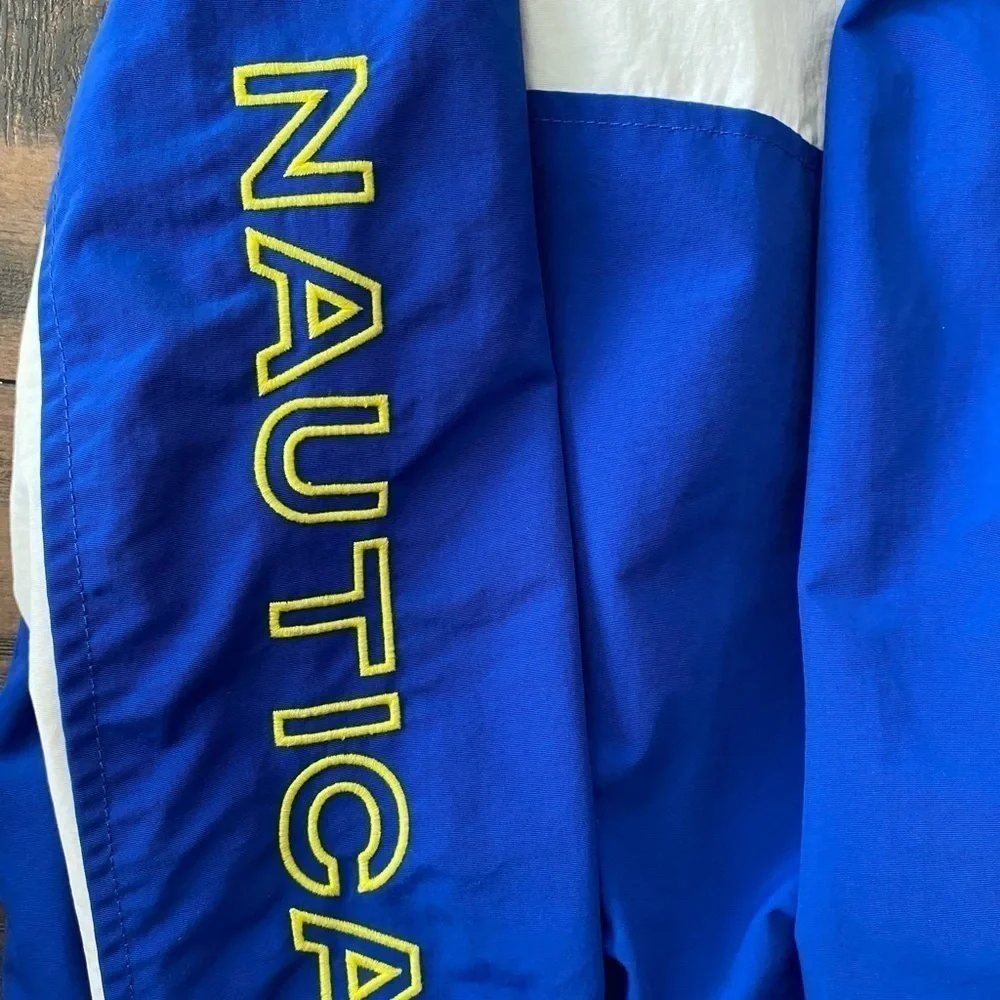 Nautica Boys Jacket, Blue/White/Yellow, Size 3T